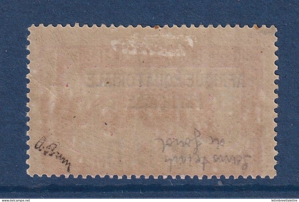 Tchad - Variété - YT n° 19 c * - Neuf avec charnière - sans teinte de fond - signé Brun - 1924
