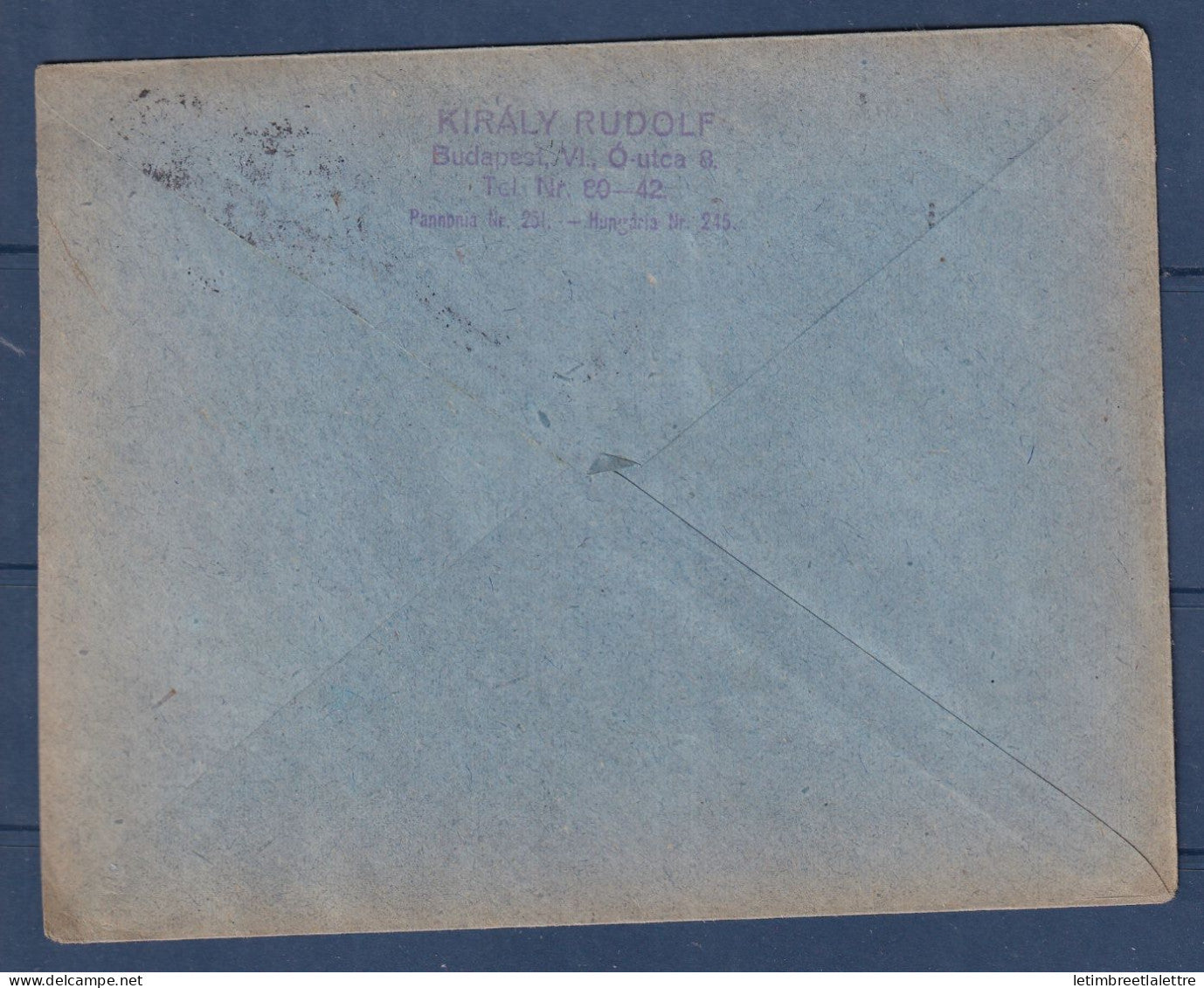 Hongrie - Poste aérienne - YT n° 5 sur lettre de Szombathely par avion - 1920