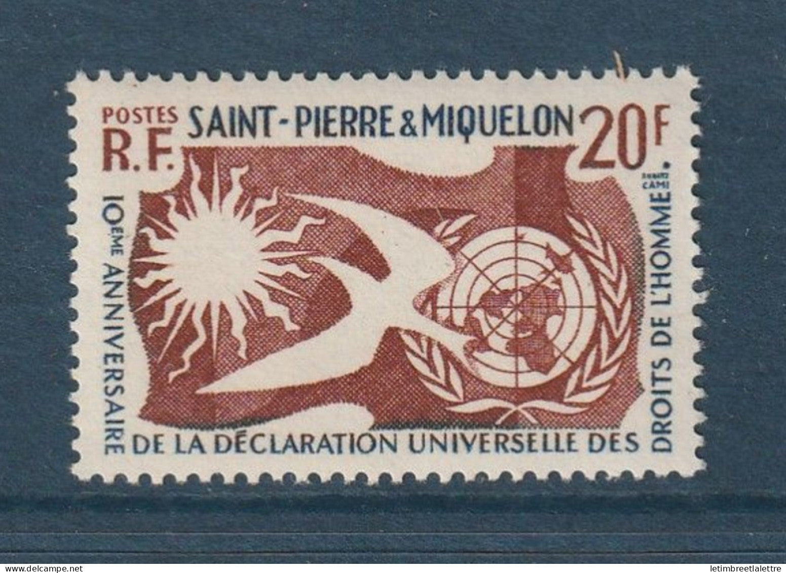 Saint Pierre et Miquelon - YT n° 358 * - Neuf avec Charnière - 1958
