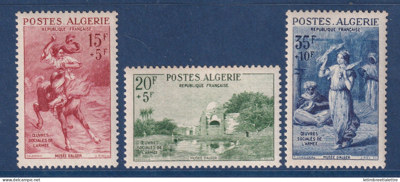 Algérie - YT n° 346 à 348 ** - neuf sans charnière - 1957