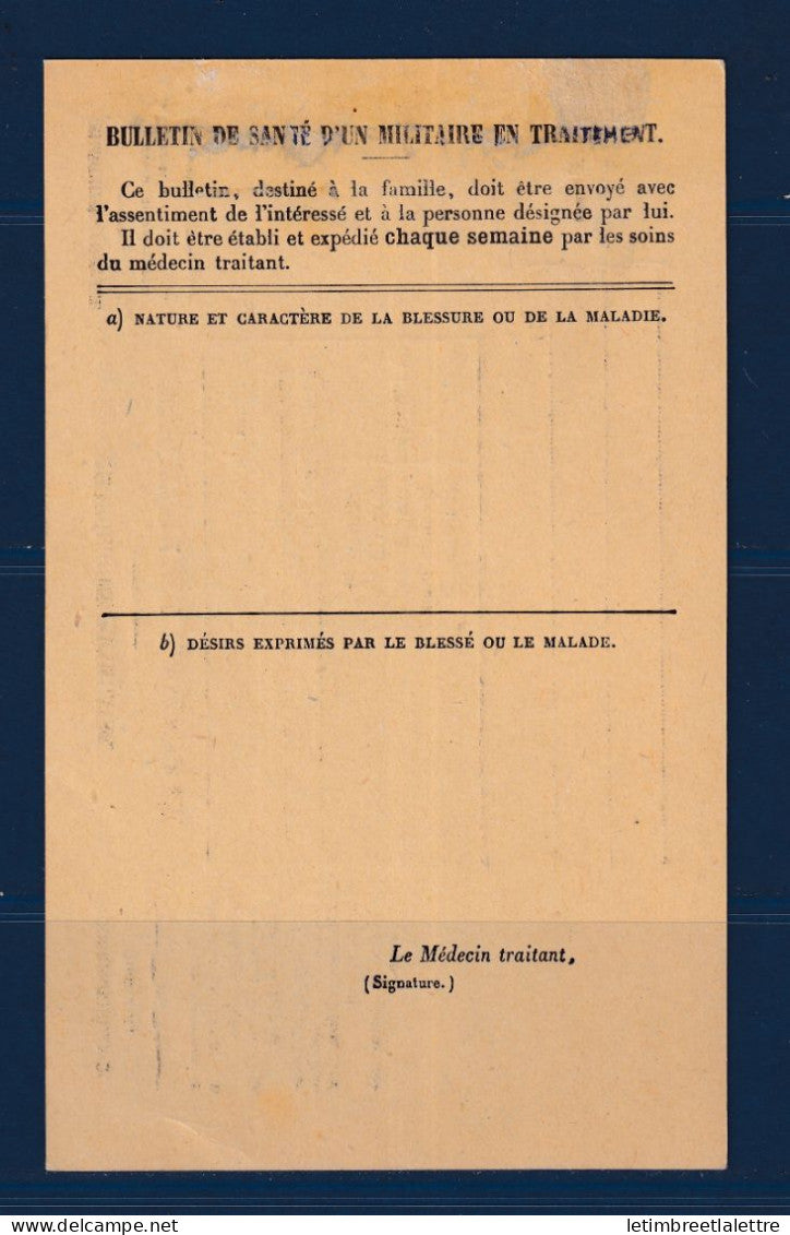 France - carte postale - correspondance militaire - ministère de la Guerre - franchise - 1914
