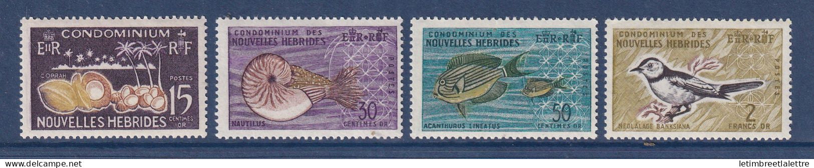 Nouvelles Hébrides - YT n° 203 à 206 ** - Neuf sans charnière - 1963