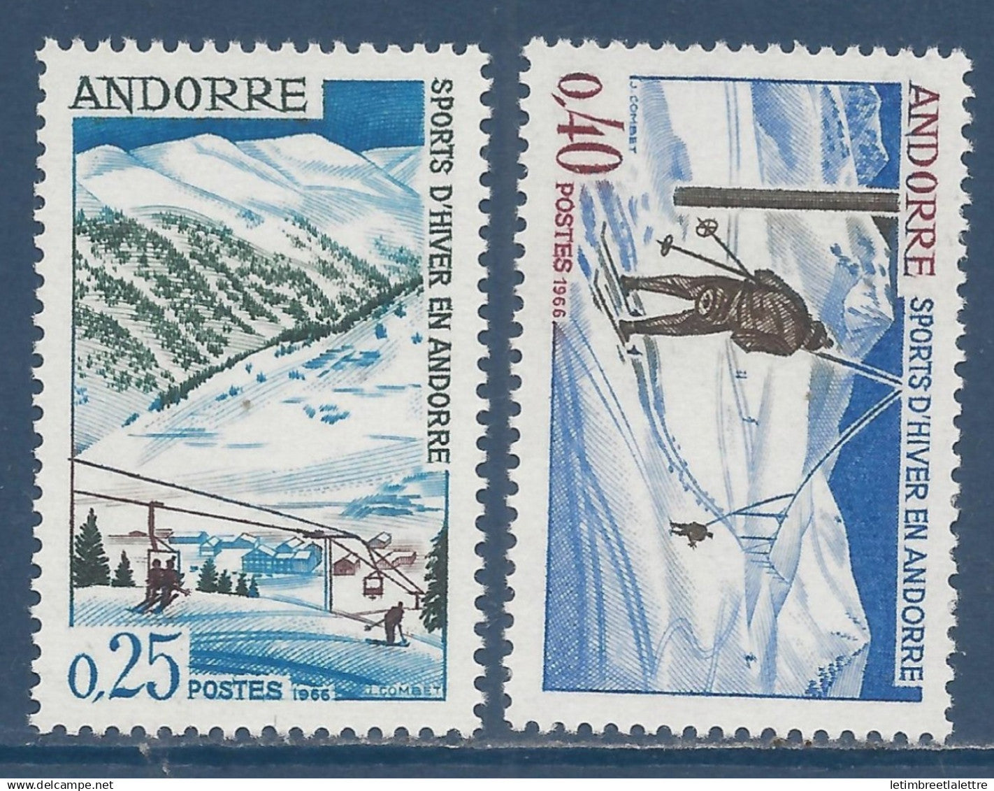 Andorre - YT n° 175 et 176 ** - Neuf sans charnière - 1966