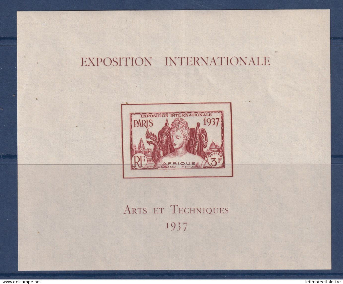 AEF - Bloc - YT n° 1 ** - Neuf sans charnière - 1937