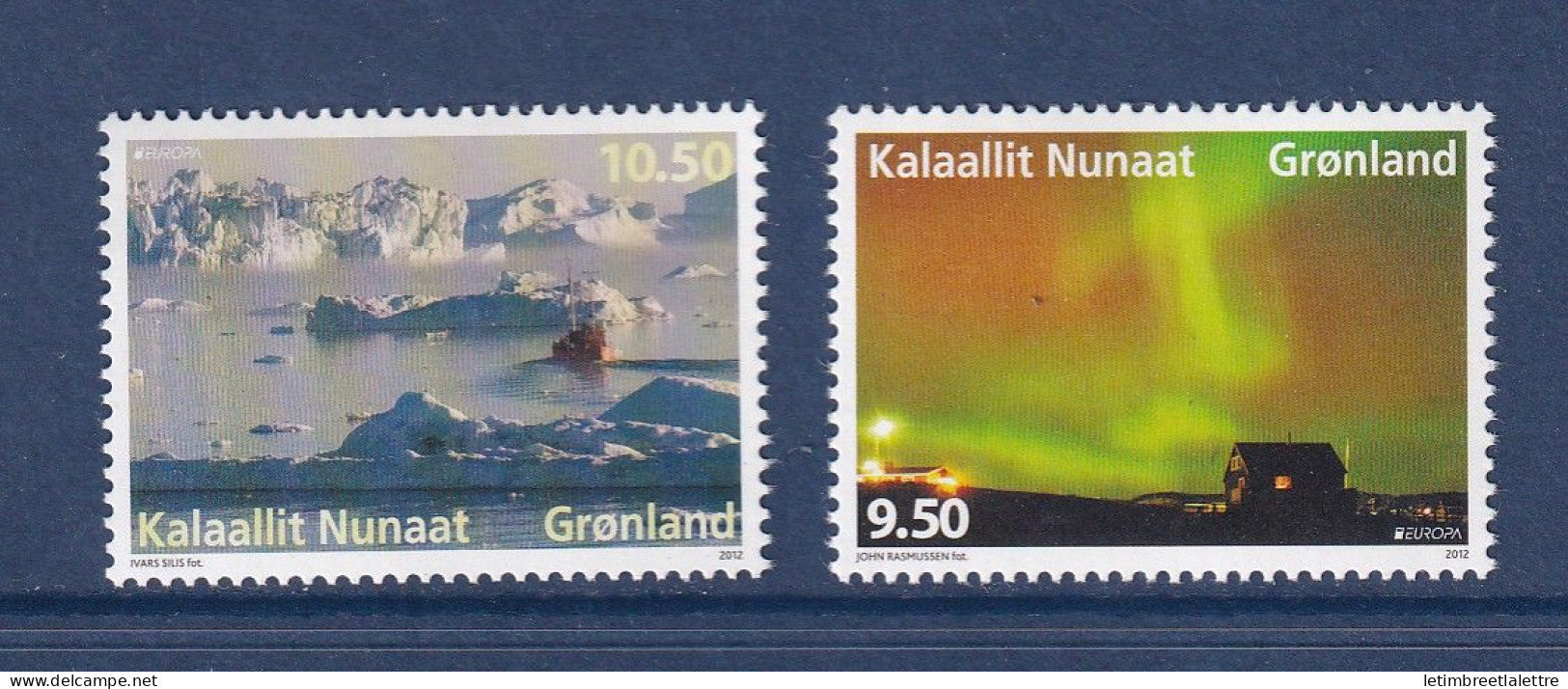 Groenland - YT n° 594 et 595 ** - neuf sans charnière - europa - tourisme - 2012