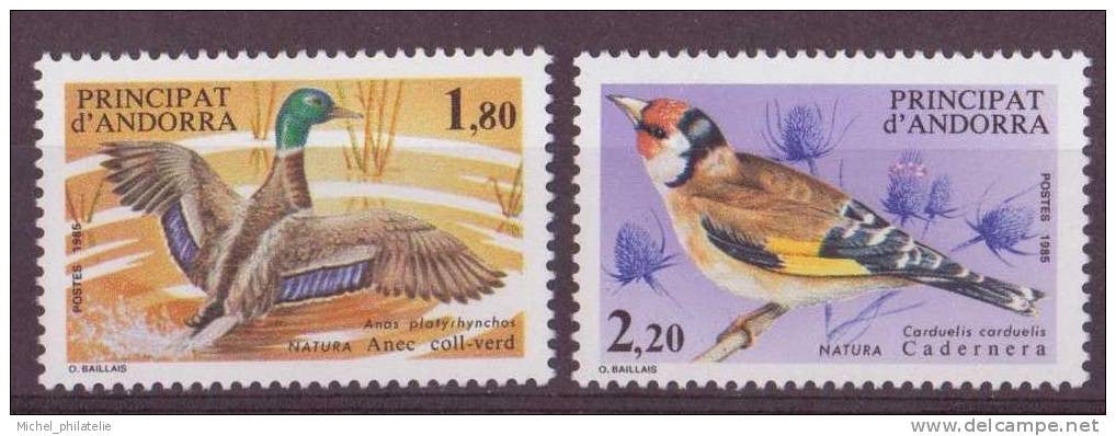 Andorre - YT n° 342 et 343 ** - Neuf sans charnière - 1985