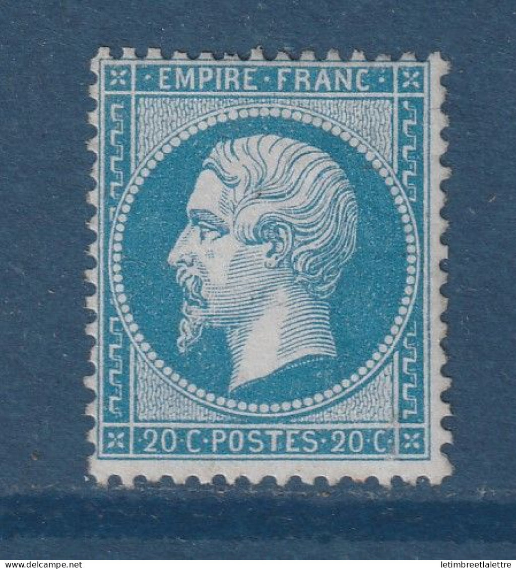 France - YT n° 22 * - neuf avec charnière - signé - 1862