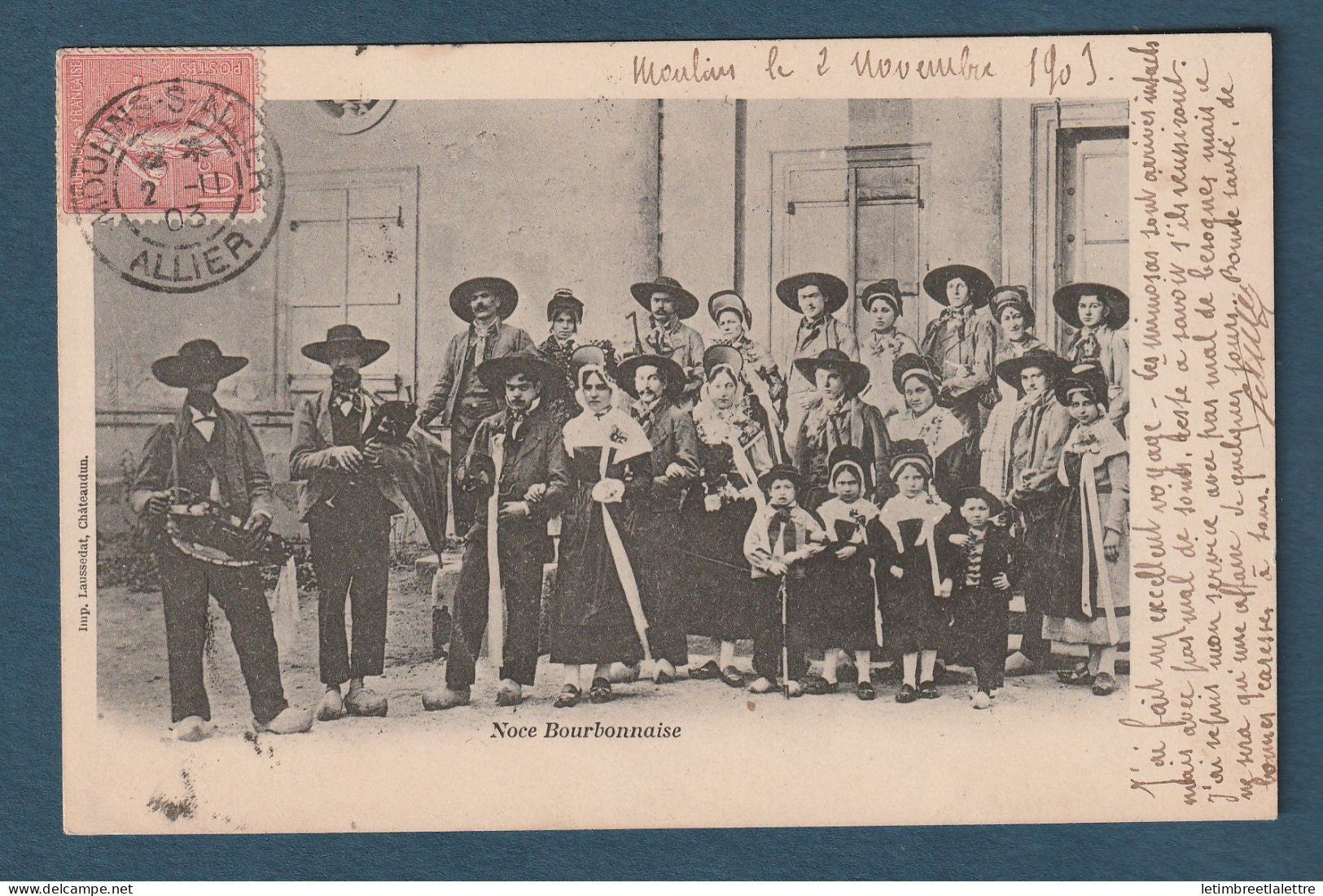 France - Carte postale - Noce Bourbonnaise