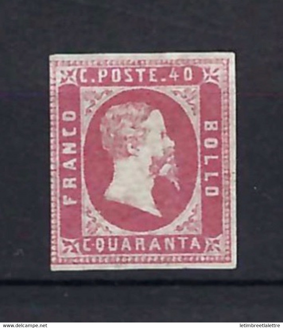 Italie - Sardaigne - YT n° 3 ( * ) - Neuf sans gomme - Signé - 1851