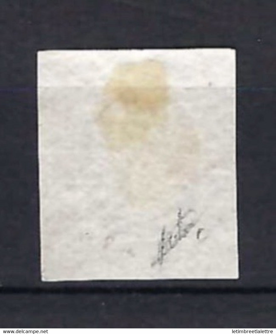Italie - Sardaigne - YT n° 3 ( * ) - Neuf sans gomme - Signé - 1851