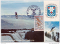 carte maximum, premier jour,  Jeux olympique d'hiver Grenoble, 27.01.68
