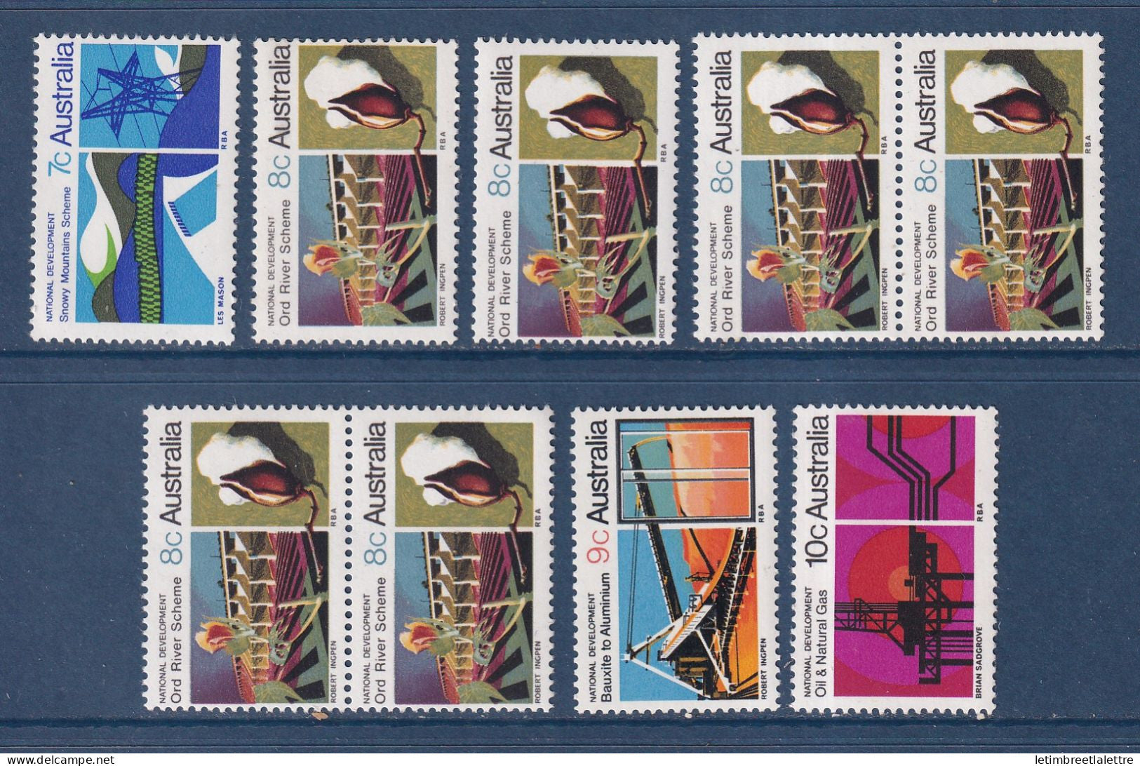 Australie - YT n° 416 à 419 ** - Neuf sans charnière - 1970