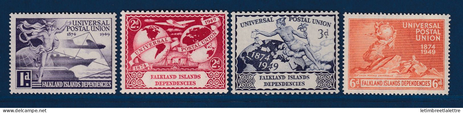 Falkland et dépendances - YT n° 46 à 49 ** - neuf sans charnière - 1949