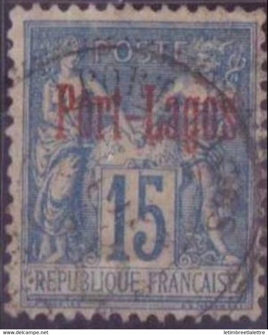 ⭐ Port Lagos - YT n° 3 - Oblitéré - 1893 ⭐