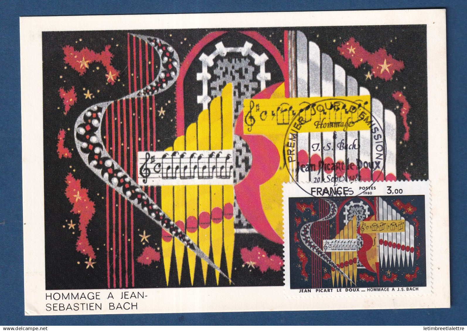 France - FDC - Premier Jour - Carte Maximum - Hommage a Jeanne d'Arc - 1980