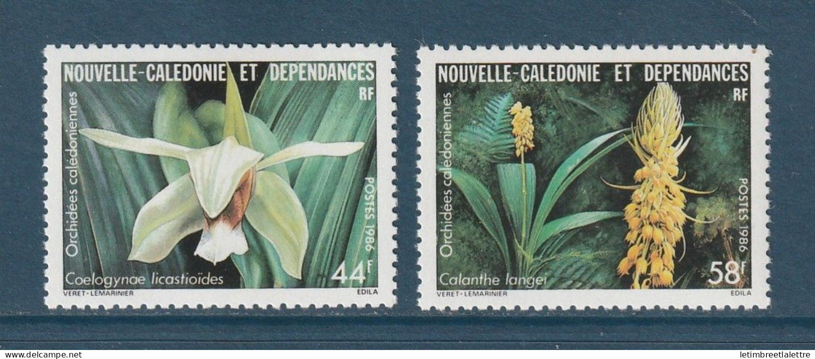 Nouvelle Calédonie - YT n° 520 et 521 ** - Neuf sans charnière - 1986