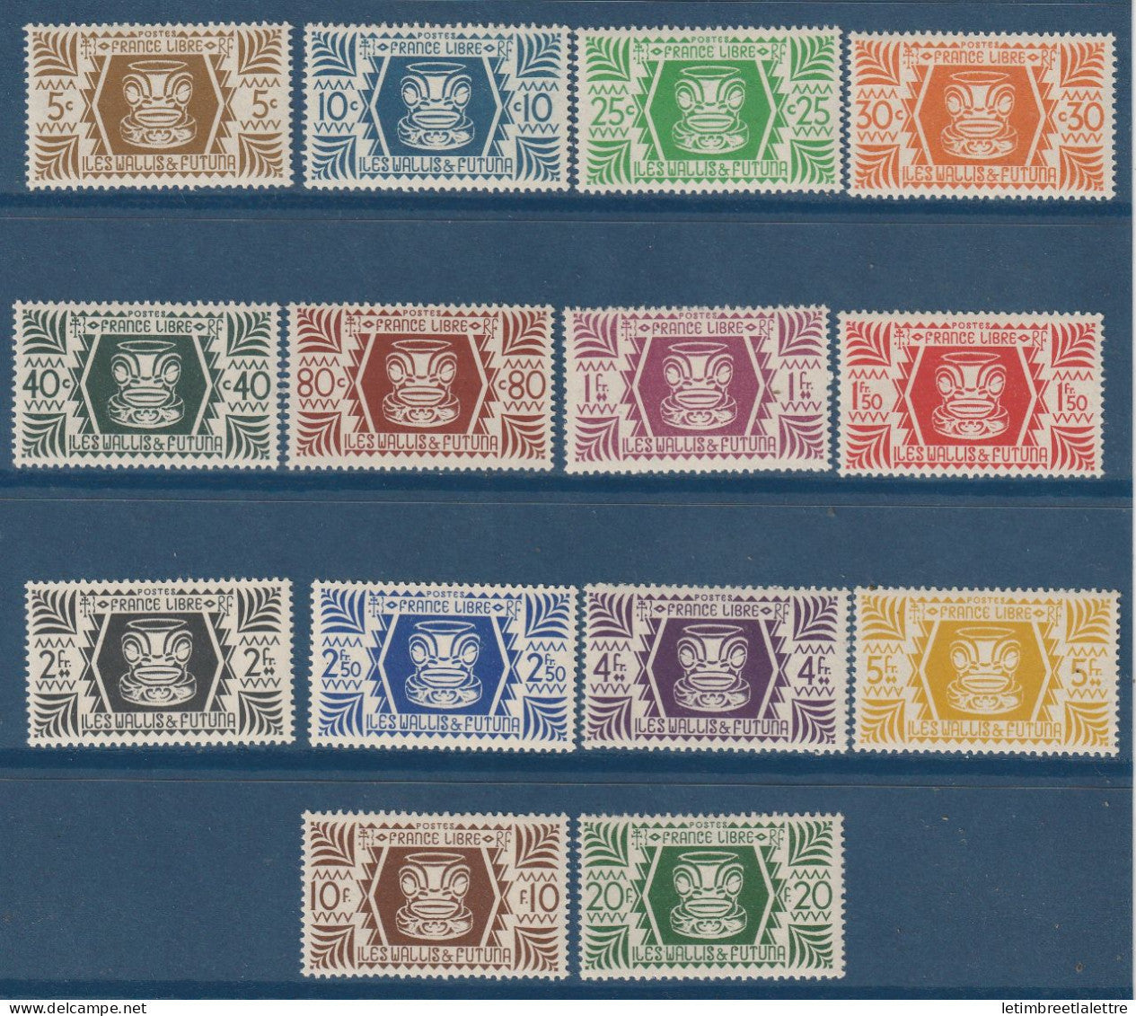 Wallis et Futuna - YT n° 133 à 146 ** - neuf sans charnière - 1944