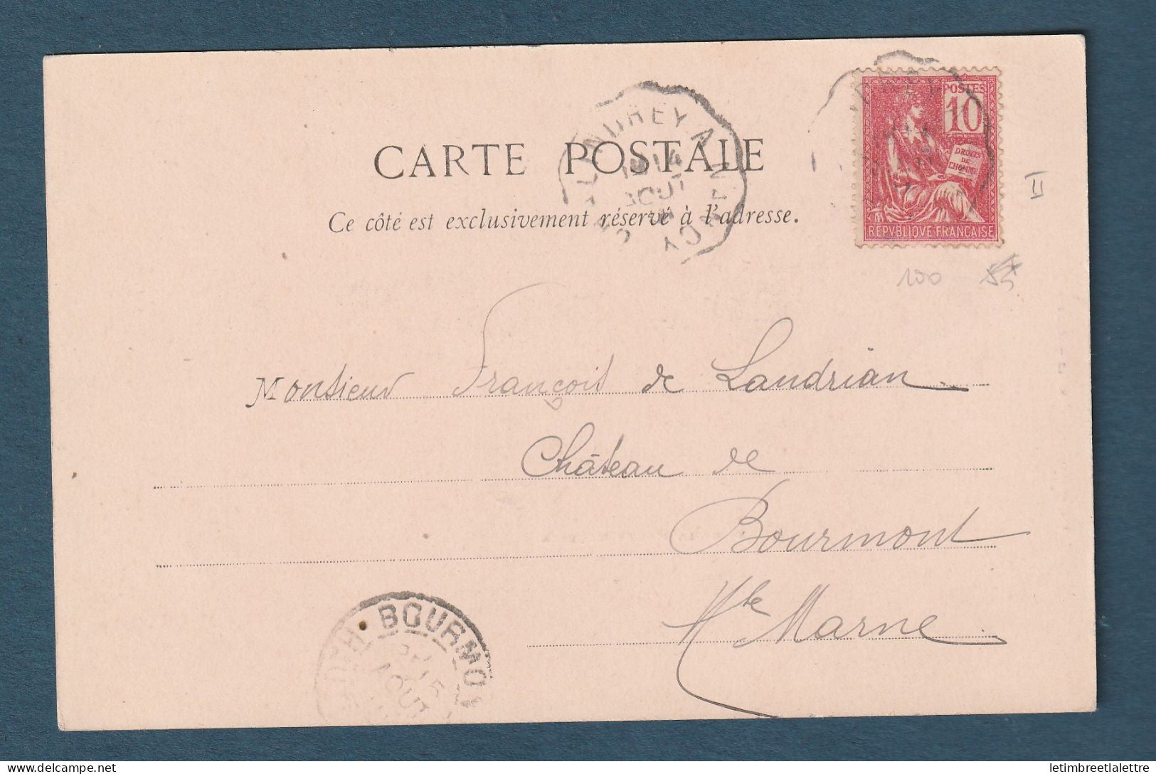France - YT n° 116 - Type 2 - sur carte postale