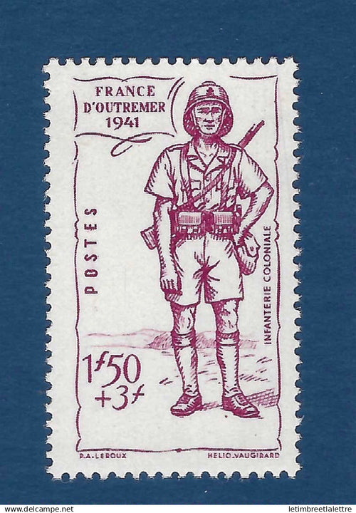 AEF - Afrique équatoriale Française - YT n° 88 a ** - Neuf sans charnière - variété sans Territoire - 1941
