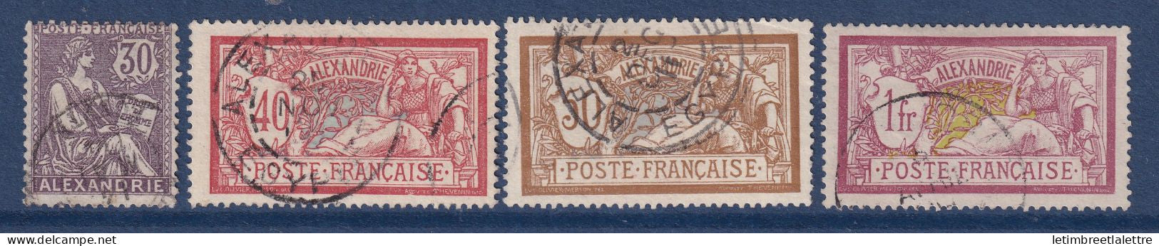 Alexandrie - YT n° 28 à 31 - Oblitéré - 1902 1903