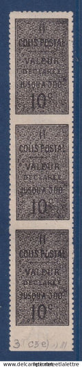 Algérie - Colis Postaux - YT n° 3 * - Neuf avec charnière - Non dentelé horizontalement - 1899