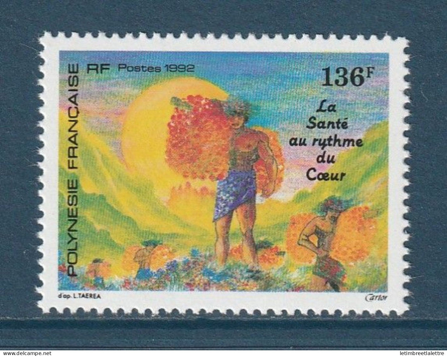 Polynésie Française - YT n° 408 ** - Neuf sans charnière - 1992