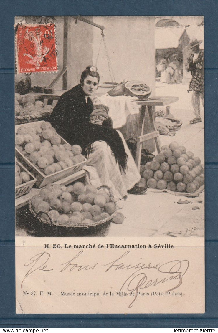 Espagne - Carte postale - Le Marché de l'Encarnation à Séville