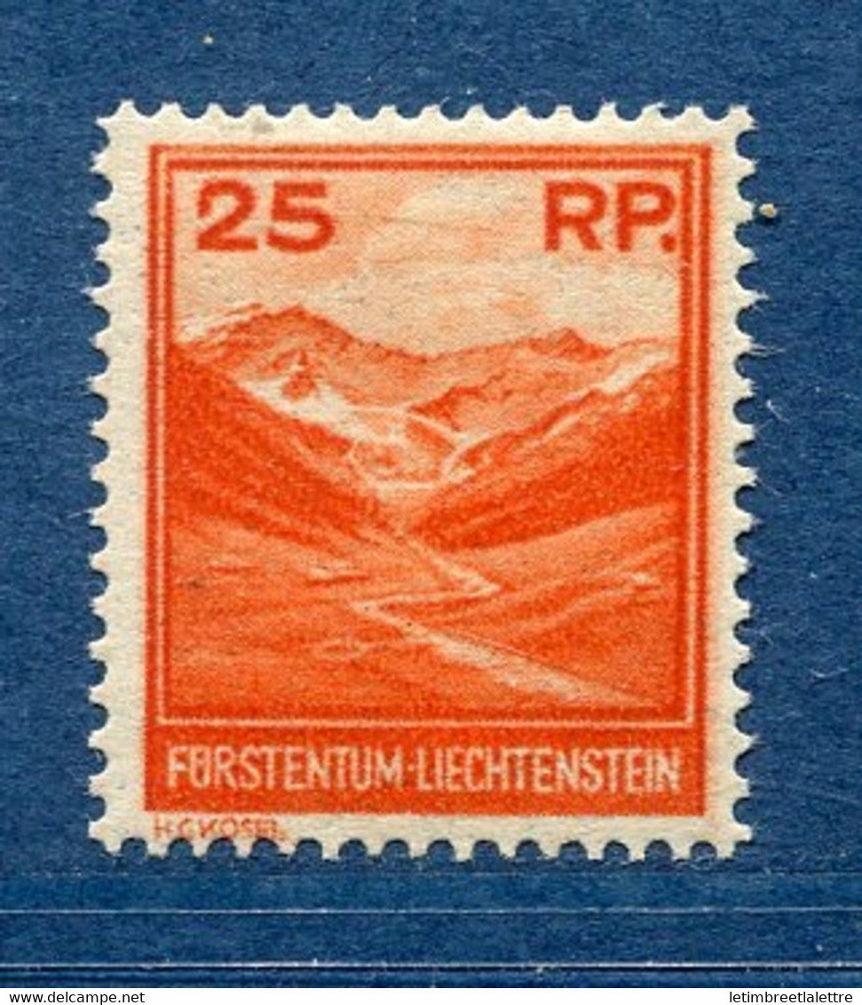Liechtenstein - YT n° 111 * - Neuf avec charnière - 1933