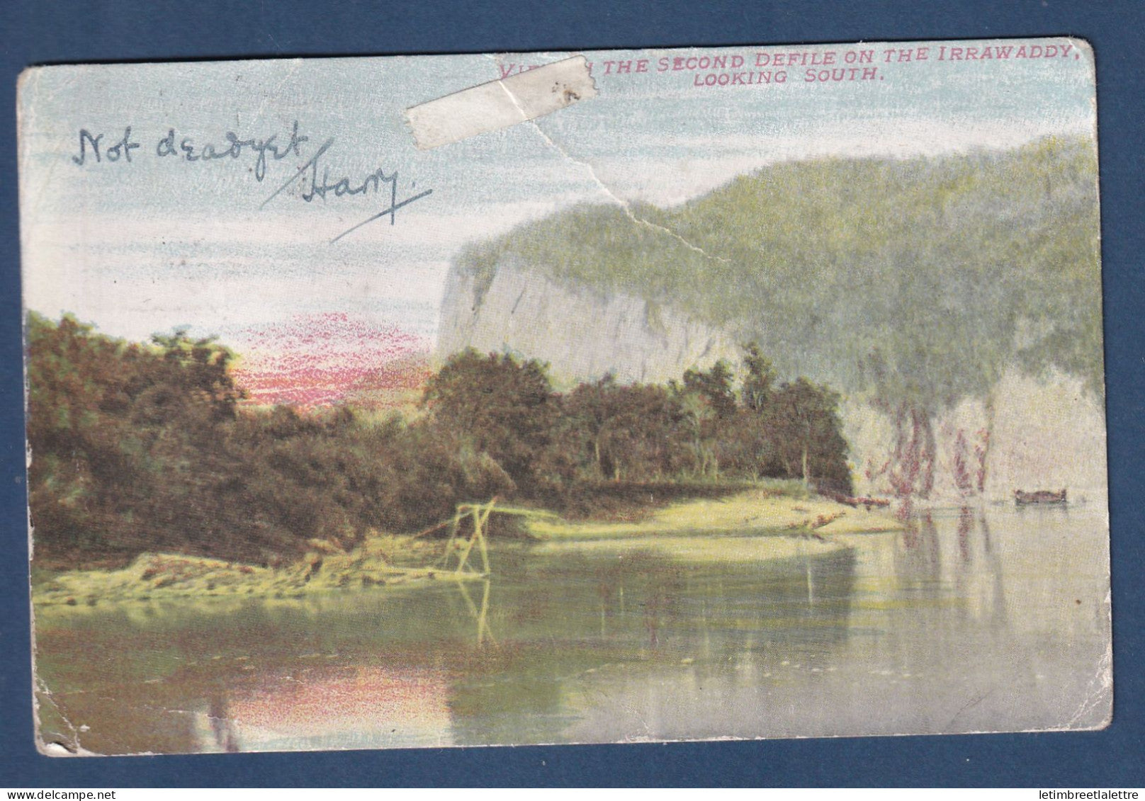 Birmanie - Burma - avec Inde YT n° 74 sur carte postale - pour la Hants ( Angleterre ) - 1911