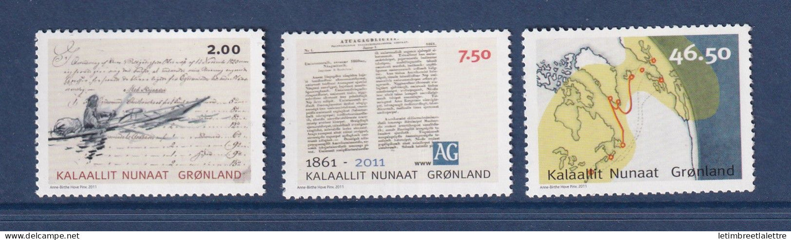 Groenland - YT n° 555 à 557 ** - neuf sans charnière - 2011