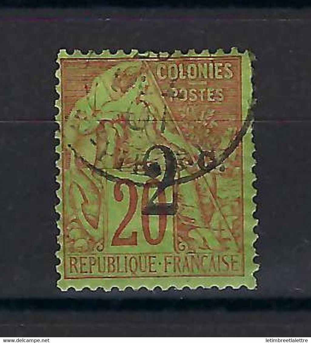 ⭐ Réunion - YT n° 45 b - Oblitéré - 1893 ⭐