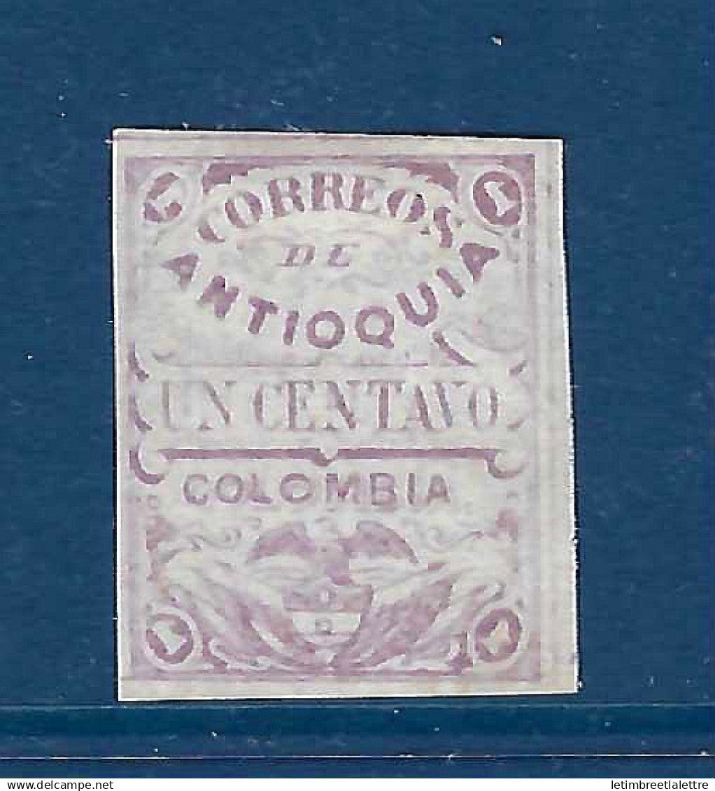 Colombie - Antioquia - YT n° 39 ( * ) - Neuf sans gomme - 1884 1885