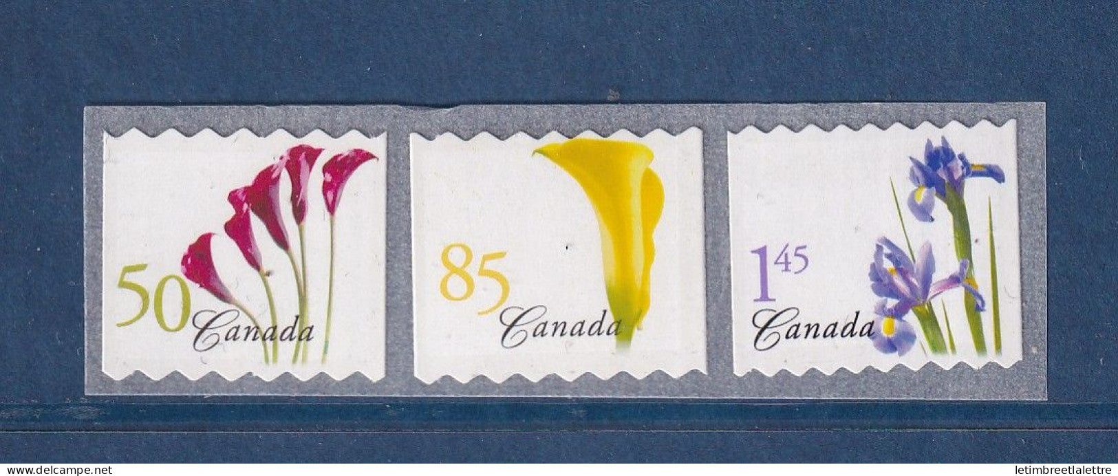 Canada  - adhésif - YT n° 2115 à 2117 ** - neuf sans charnière - flores - 2004