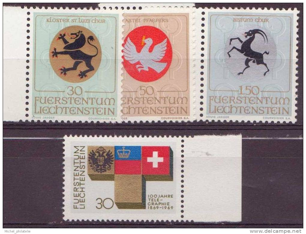 ⭐ Liechtenstein - YT n° 462 à 465 ** - neuf sans charnière ⭐