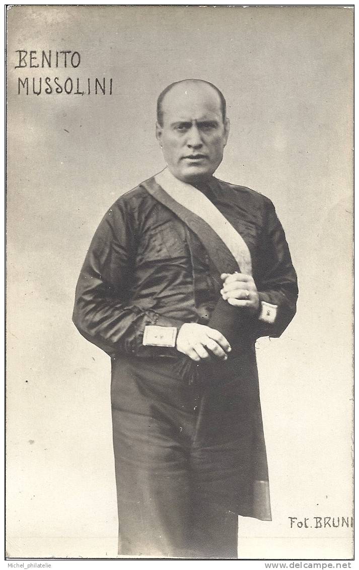 Carte Photo de Benito Mussolini
