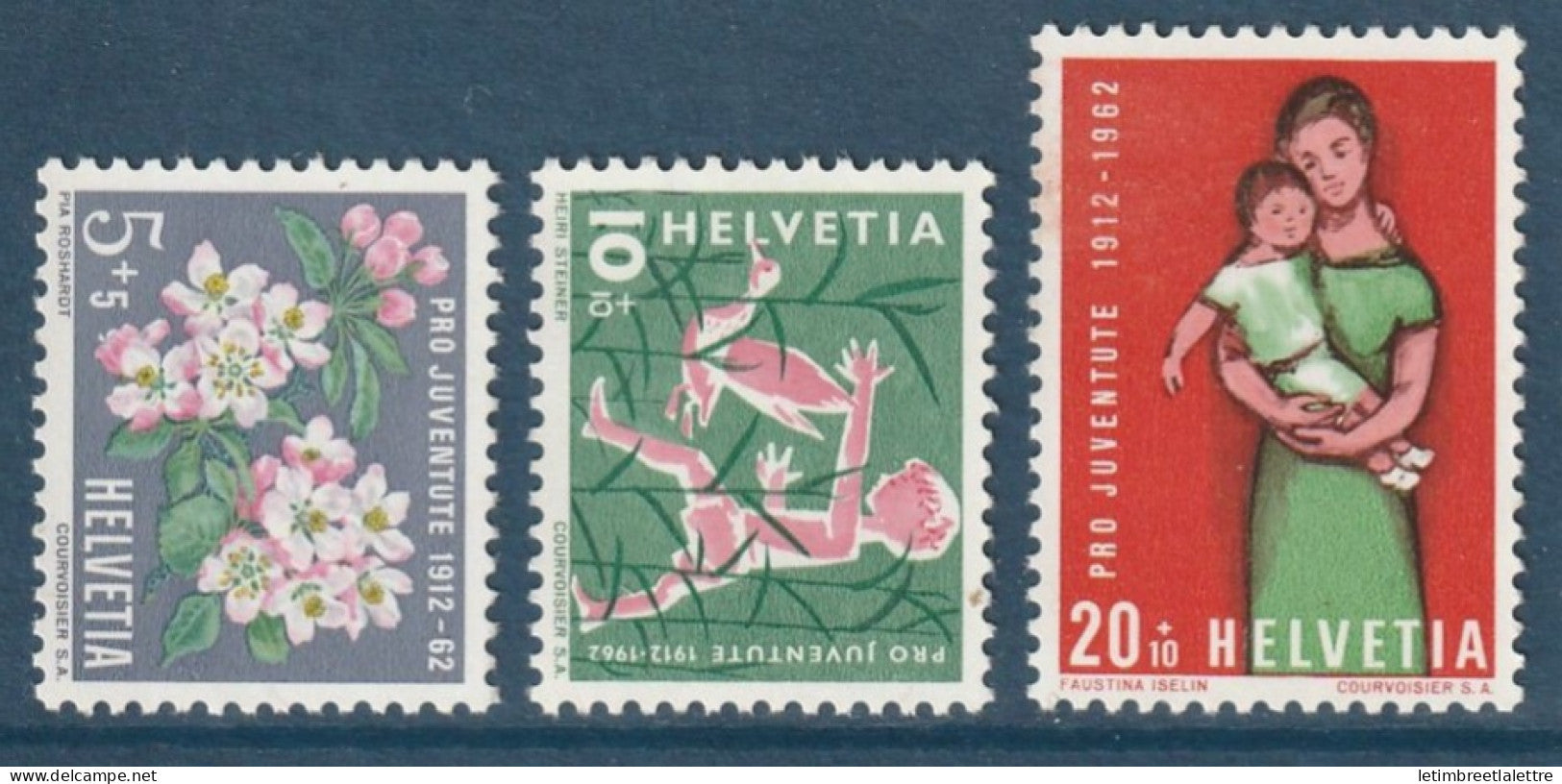 Suisse - YT n° 700 à 702 ** - Neuf sans charnière - 1962