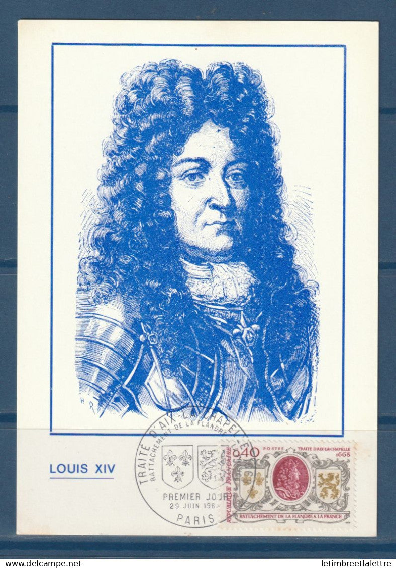 France - Carte maximum - Premier jour - Portrait de Louis XVI - 1968