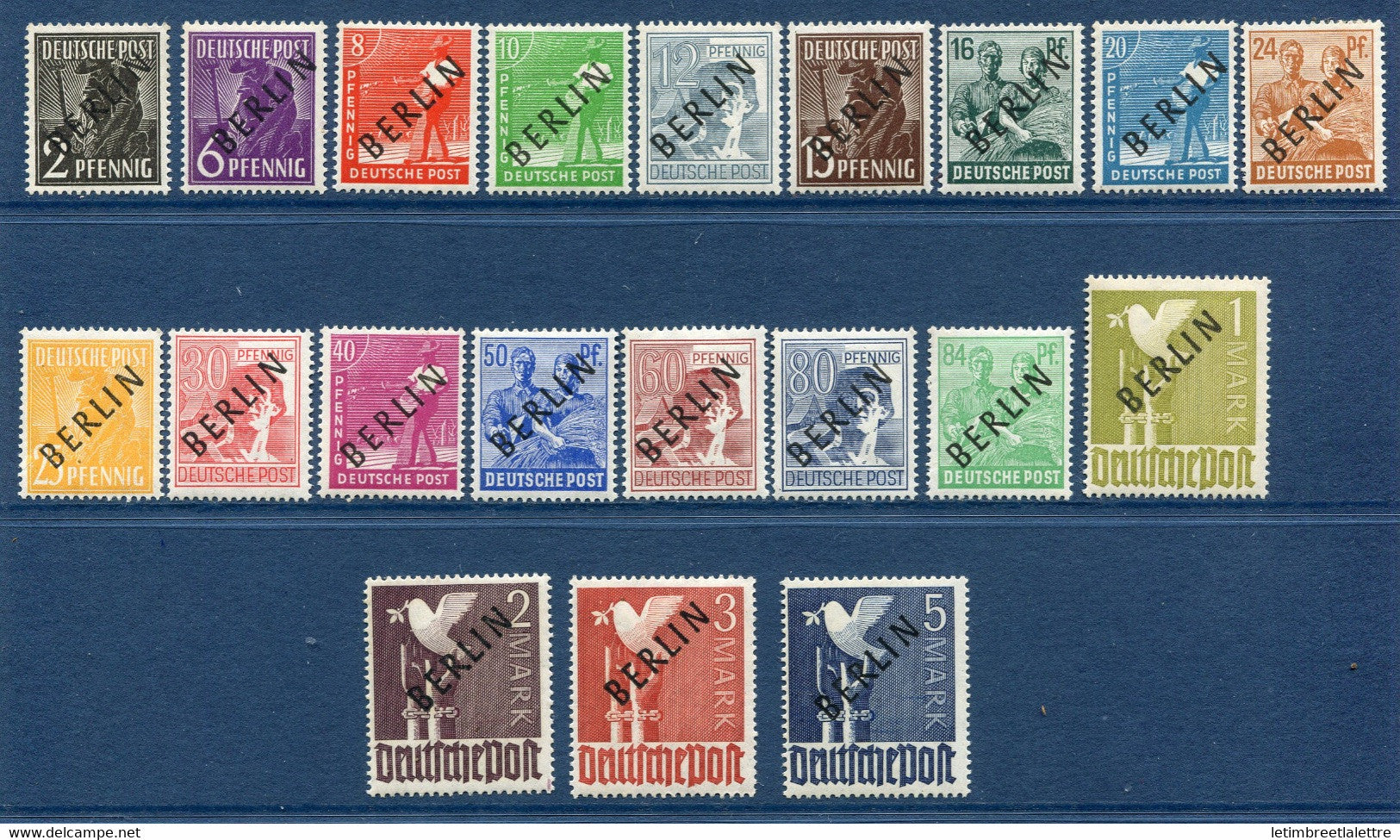 ⭐ Allemagne Berlin - YT n° 1 à 20 ** - Neuf sans charnière - 1948 ⭐
