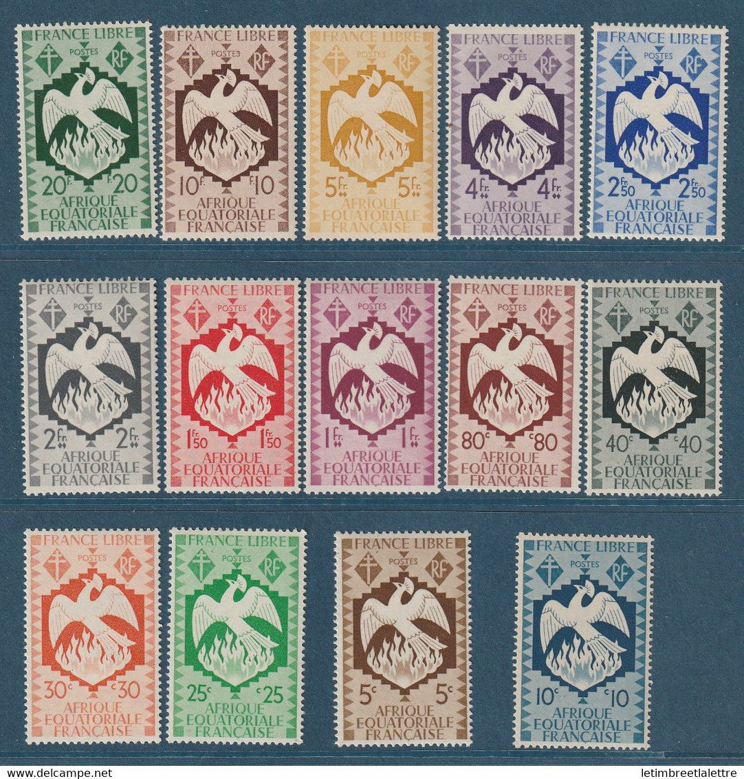 AEF - YT n° 141 à 154 ** - Neuf sans charnière - 1941