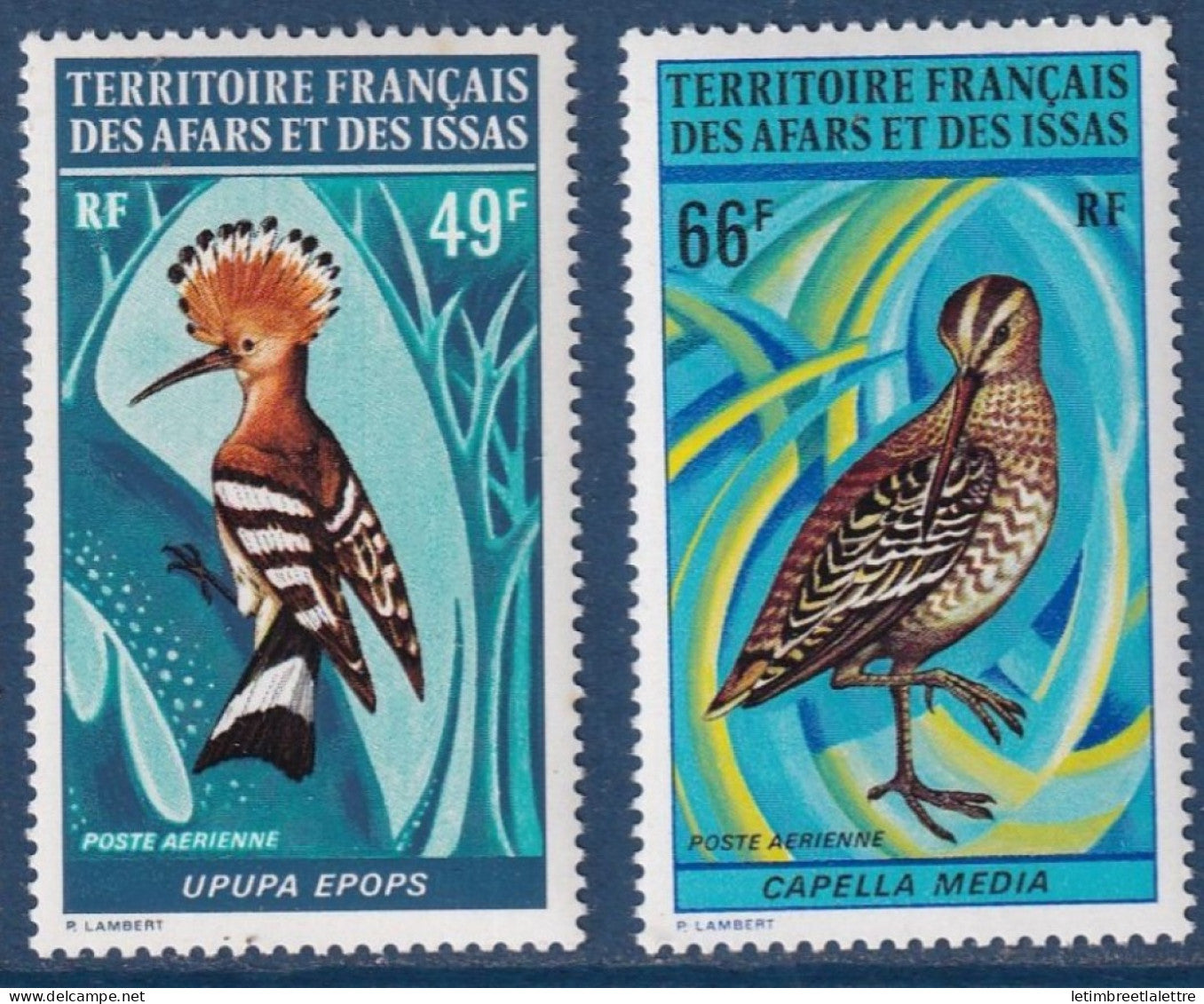 Afars et Issas - YT PA n° 69 et 70 ** - Neuf sans charnière - Poste aérienne - 1972
