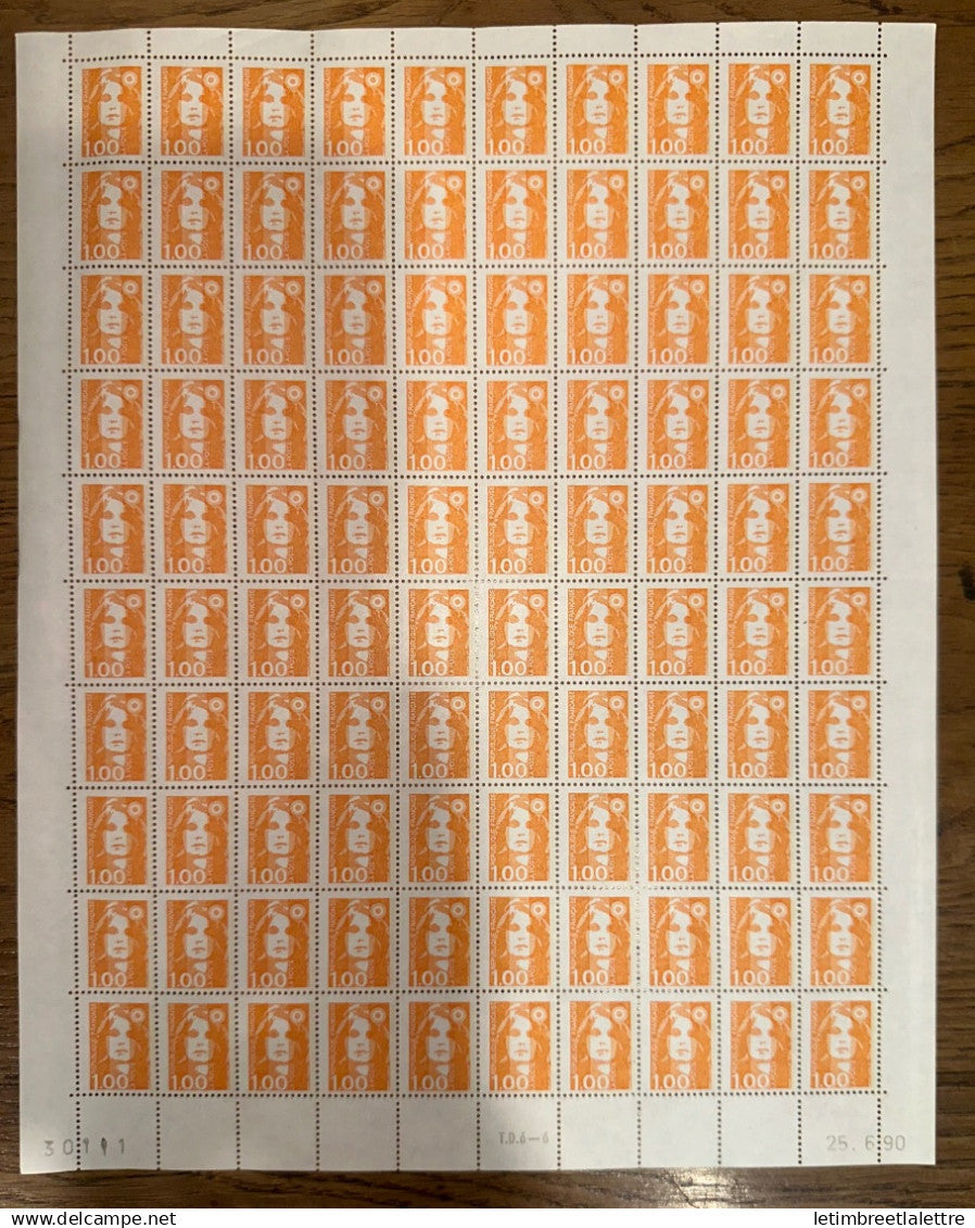 France - feuille - YT n° 2620 ** - neuf sans charnière - 1990