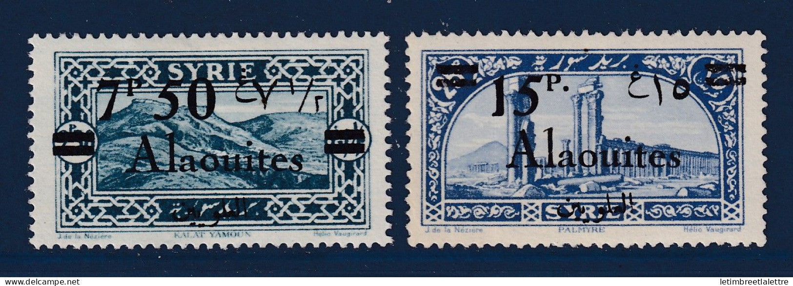 Alaouites - YT n° 45 et 46 * - Neuf avec charnière - 1926 1928