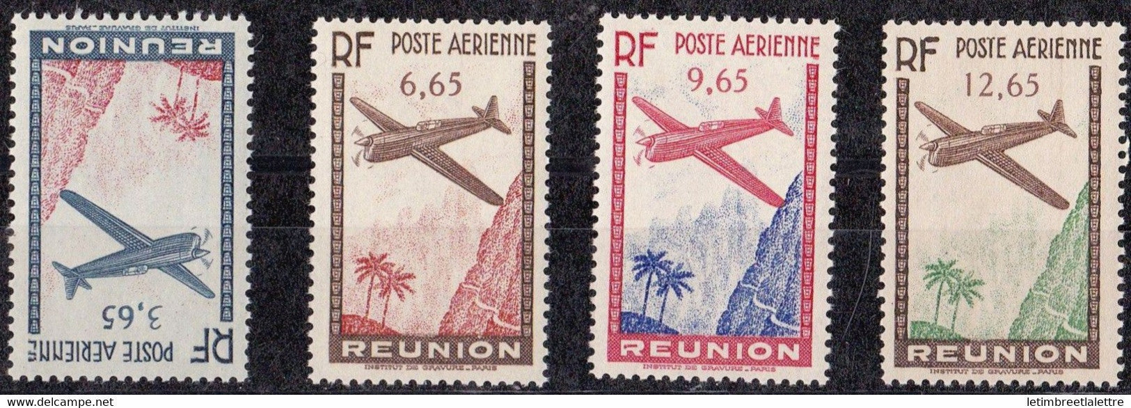 Réunion - Poste aérienne - YT n° 2 à 5 ** - neuf sans charnière - 1938