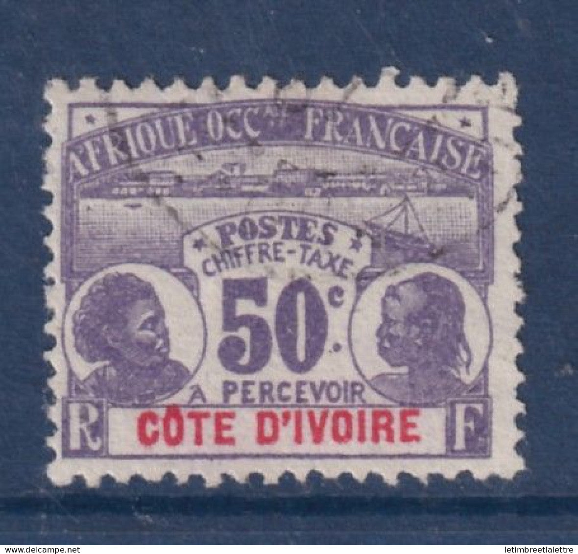 Côte d'Ivoire - Taxe - YT n° 6 - Oblitéré - 1906