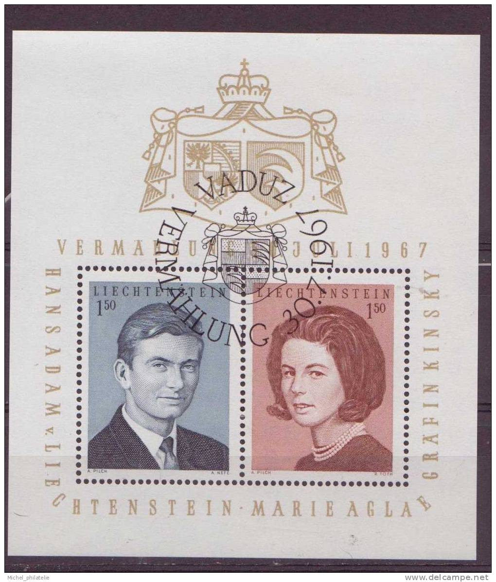 ⭐ Liechtenstein - YT n°426 et 427 ** - Neuf sans charnière - MARIAGE PRINCIER PORTRAIT - 1967 ⭐