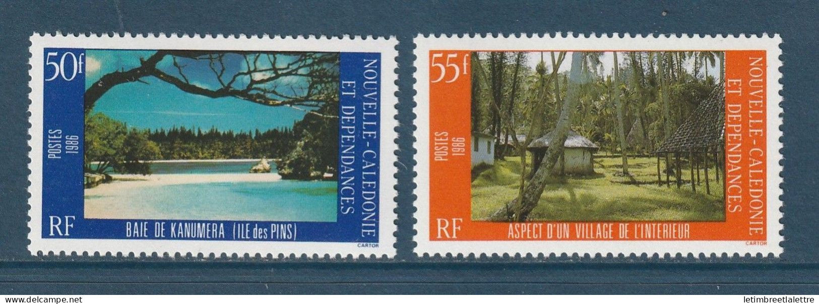 Nouvelle Calédonie - YT n° 514 et 515 ** - Neuf sans charnière - 1986