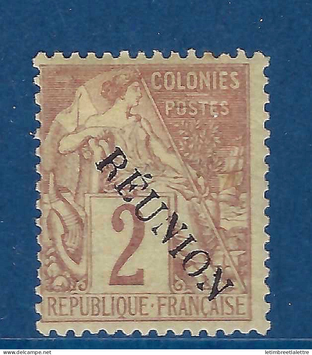 Réunion - variété - YT n° 18 a * - neuf avec charnière - 1891