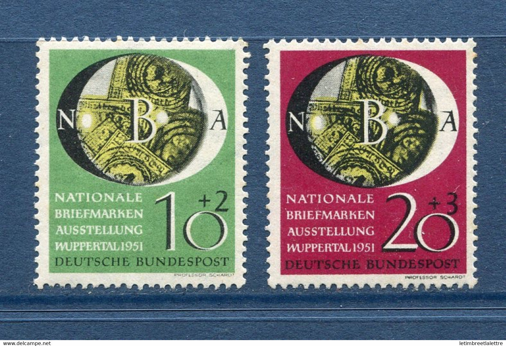 ⭐ Allemagne Fédérale - YT n° 27 et 28 ** - Neuf sans charnière - infime rousseur - 1951 ⭐