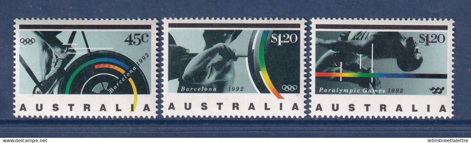 Australie - YT n° 1269 à 1271 ** - neuf sans charnière - 1992
