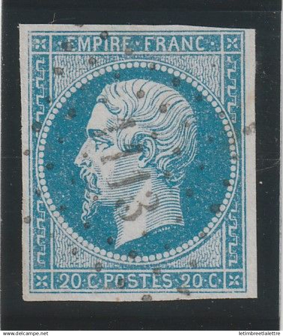 France - YT n° 14 c - Oblitéré petit Chiffre PC 1113 - Domme